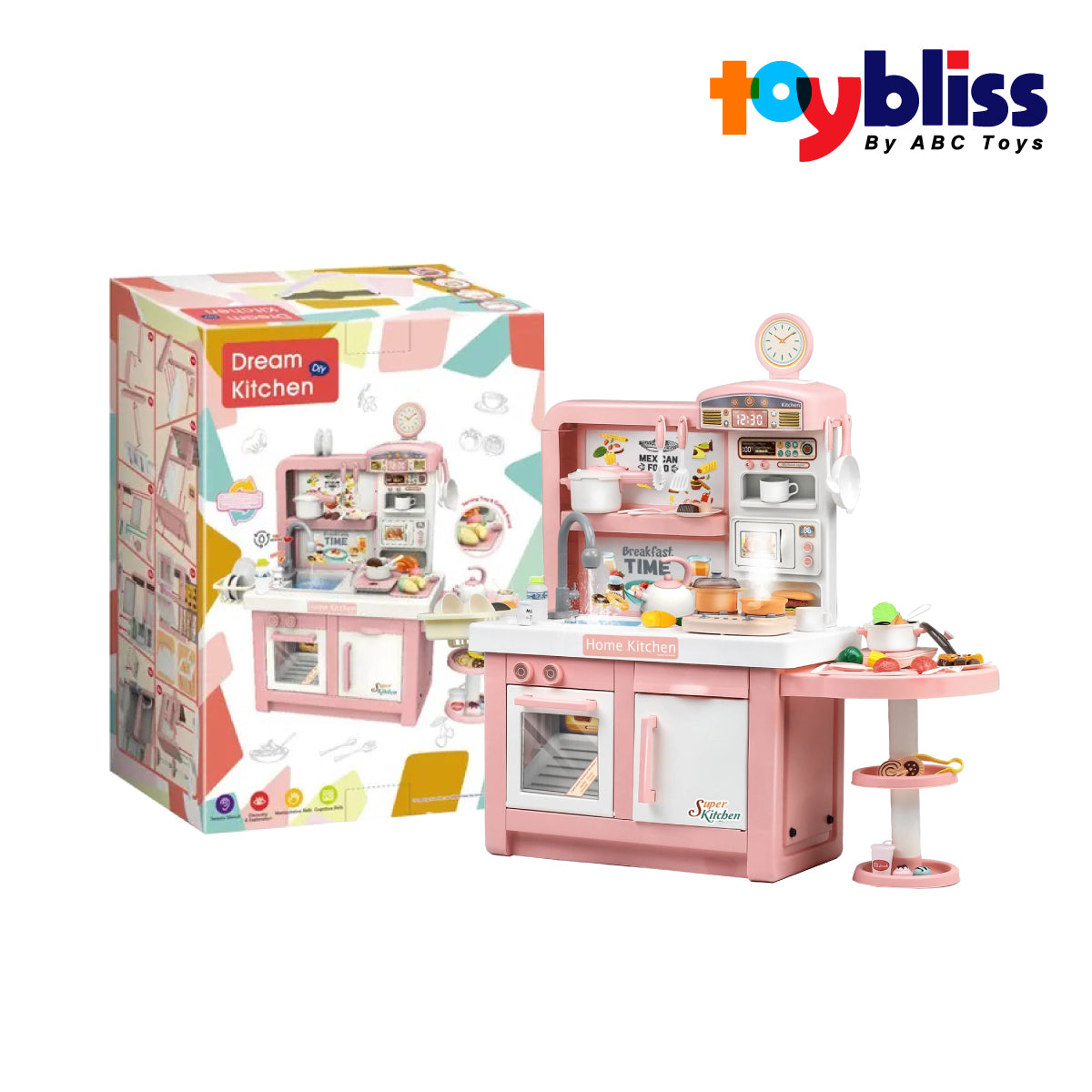 Toybliss Dream Kitchen Playset (100T-2), Ages 3+