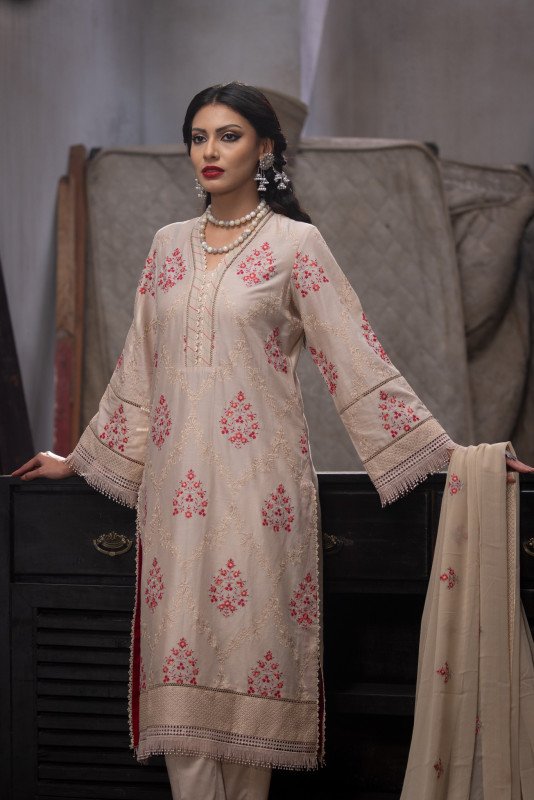 TriTex SHEHZADI Embroidered Lawn with Chiffon | SZ-2506
