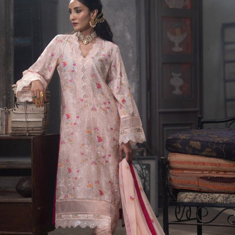 TriTex SHEHZADI Embroidered Lawn with Chiffon | SZ-2515