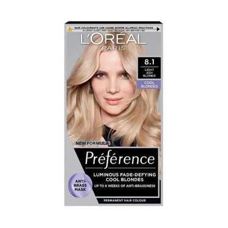 Loreal Hair Color Preference - 8.1 Light Ash Blonde