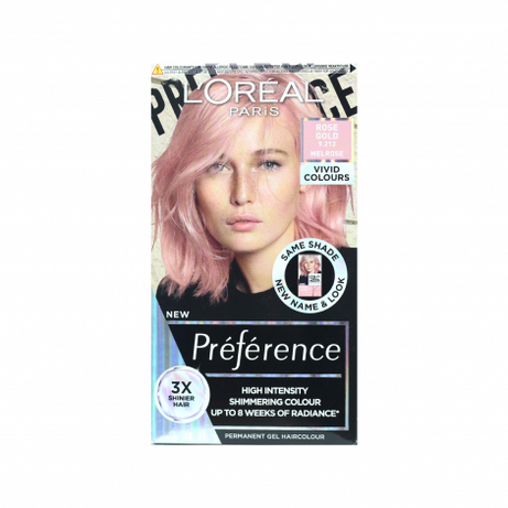 Loreal Hair Color Preference - 9.213 Rose Gold
