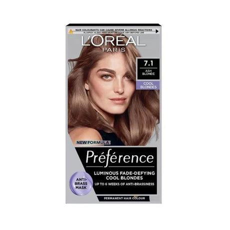 Loreal Hair Color Preference 7.1 Ash Blonde