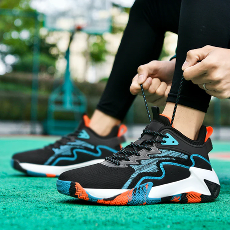 Men's Breathable High-Top Basketball Sports Sneakers | Sports Shoes & Anti-Slipper Sneakers 