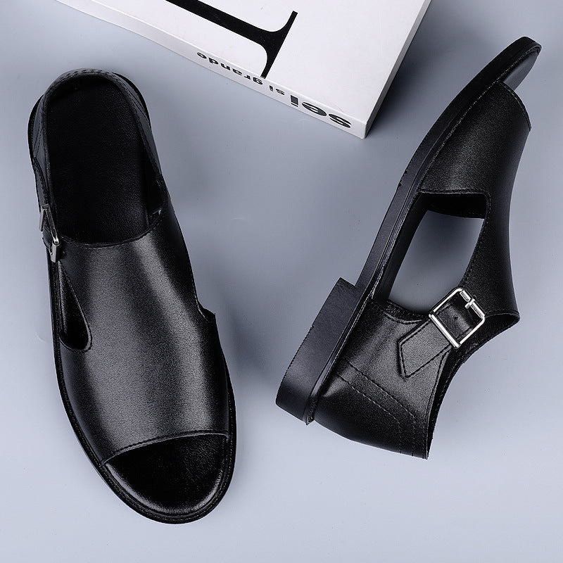 Men's Leather Breathable Casual Sandals | Office Shoes, Classic Foot wear