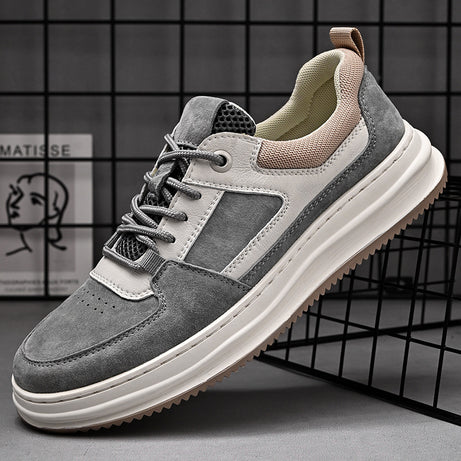 Men's Leather Breathable Casual Sneakers | Sports Shoes & Sneakers