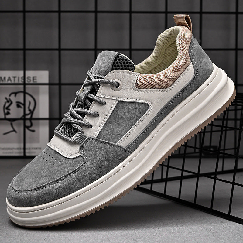 Men's Leather Breathable Casual Sneakers | Sports Shoes & Sneakers