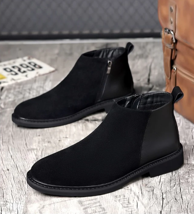 Men's Leather British Style Chelsea Boots | Martin Boot & Trendy Foot wear