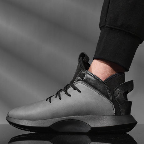 Men's Leather High-Top Casual Shoes | Sports Shoes & Sneakers