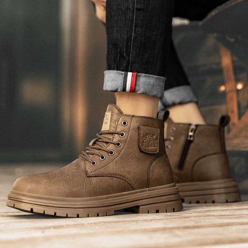 Men's Leather Tooling Boots | Martin Boot & Trendy Foot wear