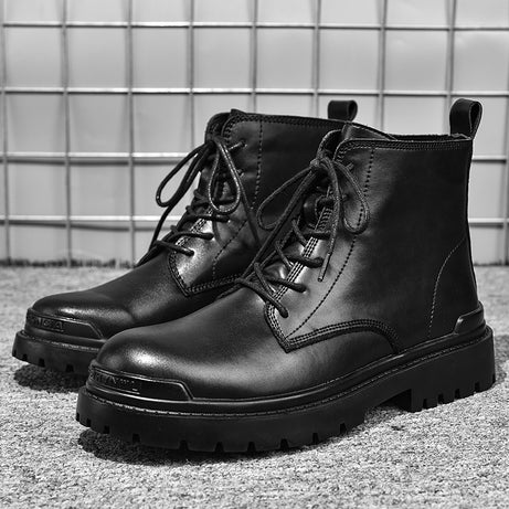 Men's Leather Tooling Casual Martin Boots | Classic Boot & Party Shoes