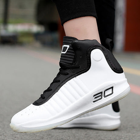 Men's Microfiber High-Top Basketball Sports Shoes | Classic Shoes & Sneaker