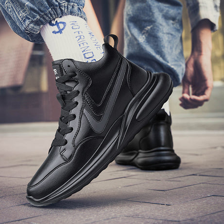 Men's Microfiber Leather Casual Sneakers | Classic & Trendy Shoes