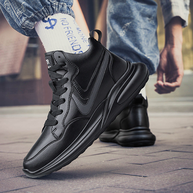 Men's Microfiber Leather Casual Sneakers | Classic & Trendy Shoes