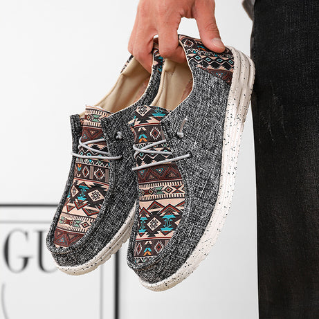 Men's Slip-On Canvas Casual Flats Shoes | Classic & Party Shoes