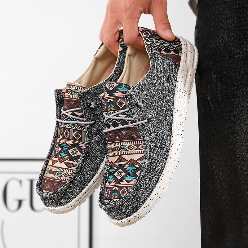 Men's Slip-On Canvas Casual Flats Shoes | Classic & Party Shoes