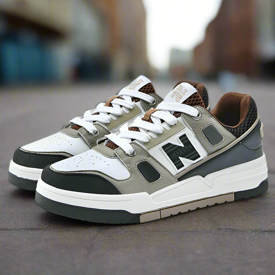 Men's Super Fiber Leather Casual Sneakers | Classic & Trendy Shoes