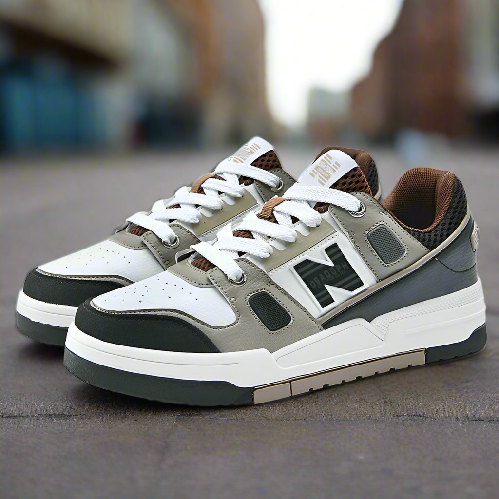 Men's Super Fiber Leather Casual Sneakers | Classic & Trendy Shoes