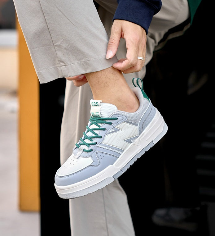 Men's Super Fiber Leather Casual Sneakers | Classic & Trendy Shoes