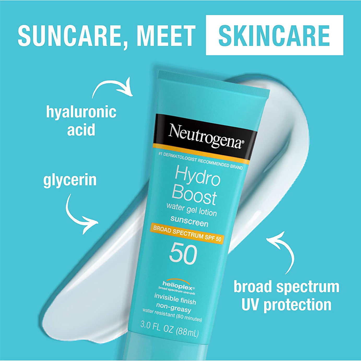 Neutrogena Hydro Boost Water Gel Lotion SPF 50 88ml