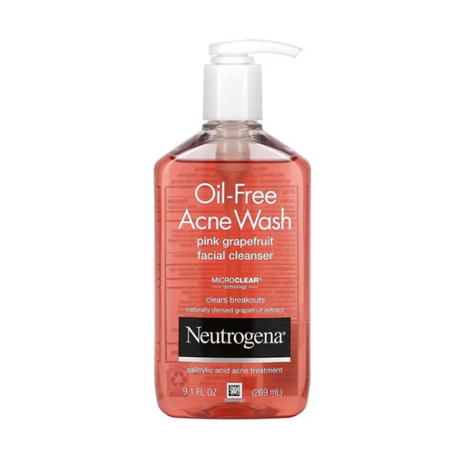 Neutrogena Oil-Free Acne Wash Pink Grapefruit Facial Cleanser 269ml