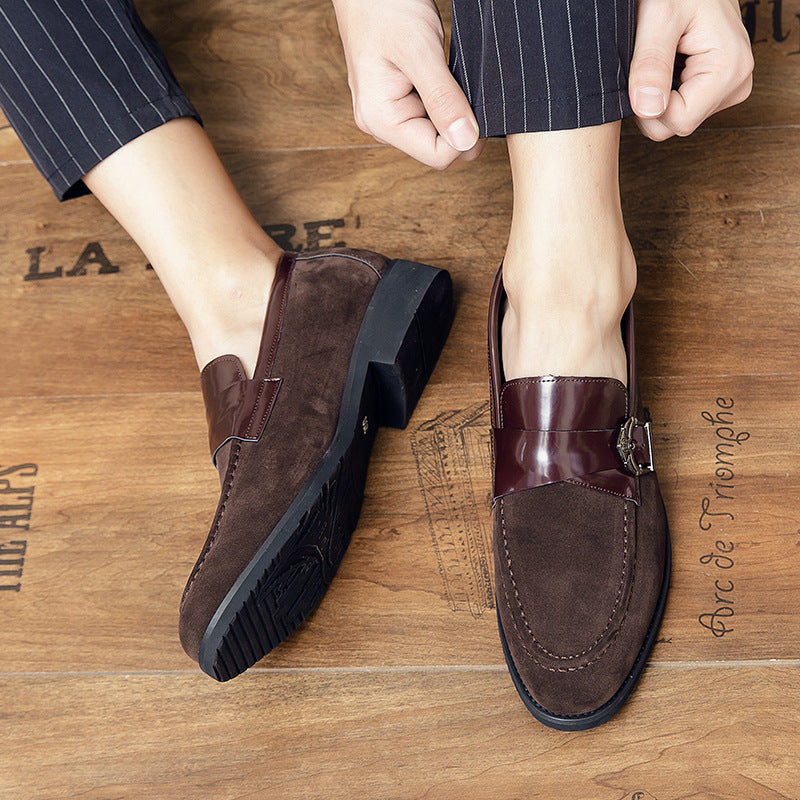 Men's Lazy Loafers Trendy Leather Shoes