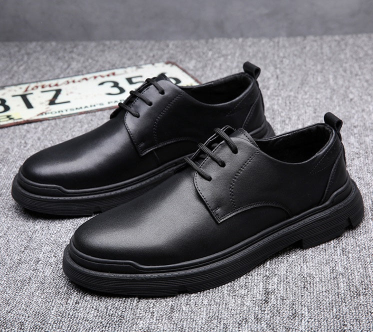 Men's Leather Low-Top Casual Shoes