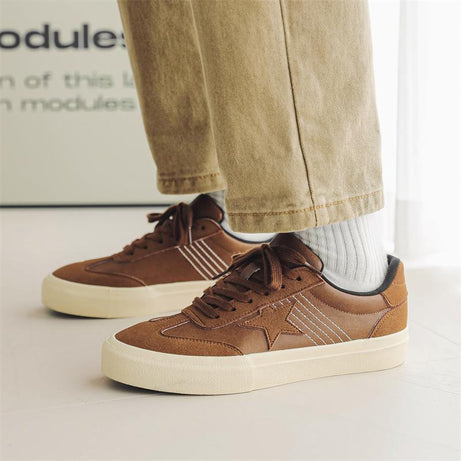 Men's Fashion Leather Vulcanized Casual Shoes