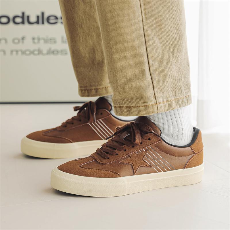 Men's Fashion Leather Vulcanized Casual Shoes