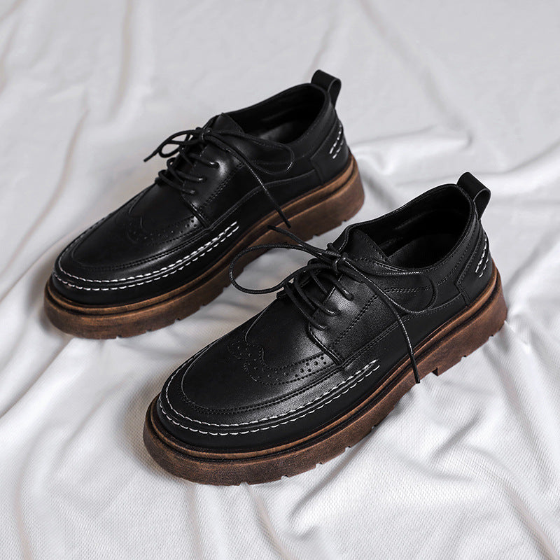 Men's Leather British Trend Fashion Outdoor Shoes