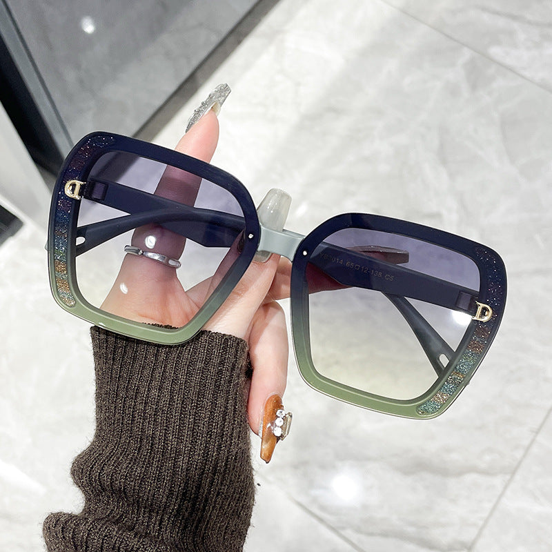 Women's Big Frame Anti-Ultraviolet Sunglasses