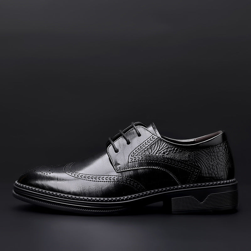 Men's Leather Crocodile Pattern Formal Shoes