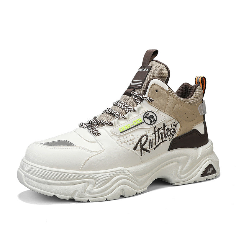 Men's Autumn Platform Hiking Shoes Short Boots