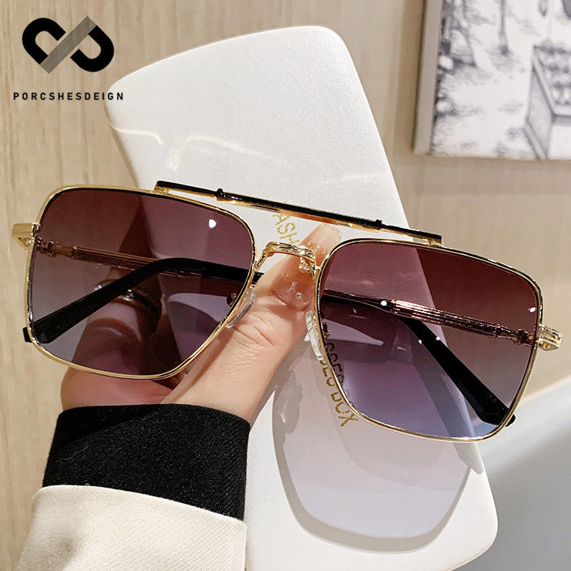 Women's Metal Trendy Sunshade UV-proof Sunglasses