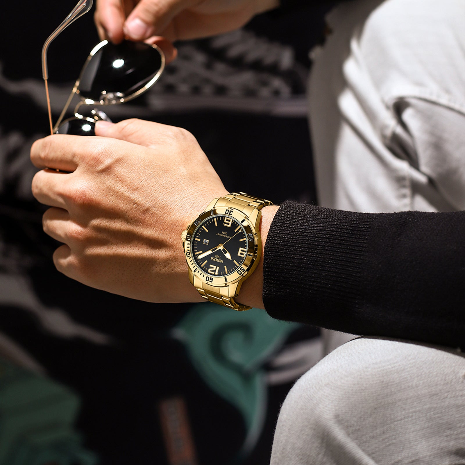 Men's Multi-function Steel Belt Watch