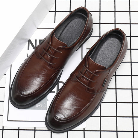 Men's Leather Derby British Style Casual Shoes