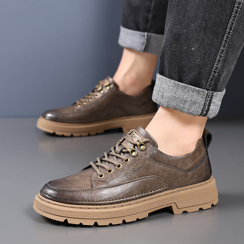 Men's Leather Leisure Trendy Casual Shoes