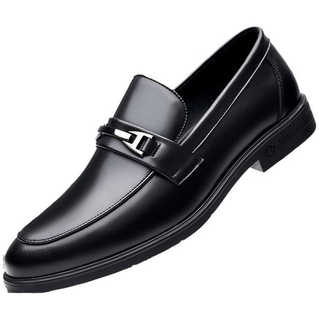 Men's Pointed Leather British Style Gentleman Shoes