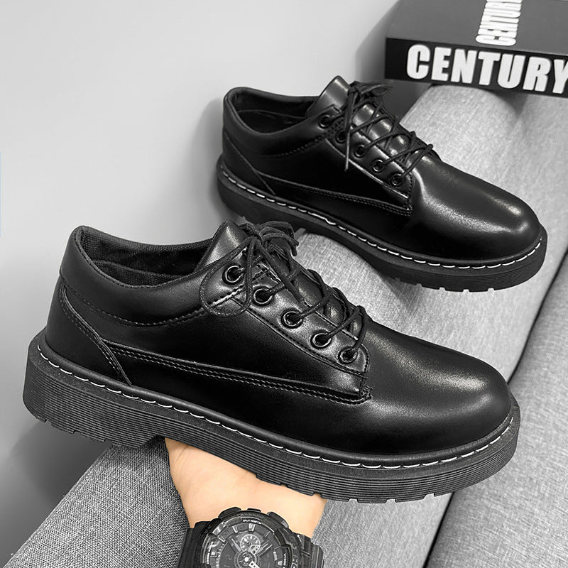 Men's Leather Outer Wear Fashion Trendy Shoes