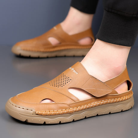 Men's Leather Summer Leisure Casual Sandals