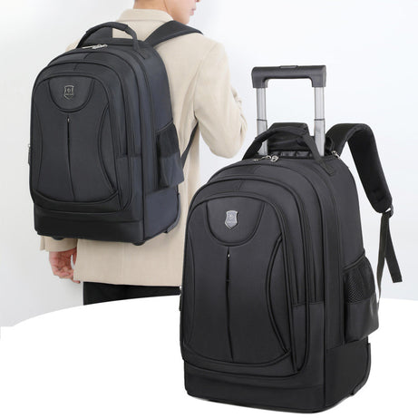 Men's Multi-Compartment Travel Trolley Backpack