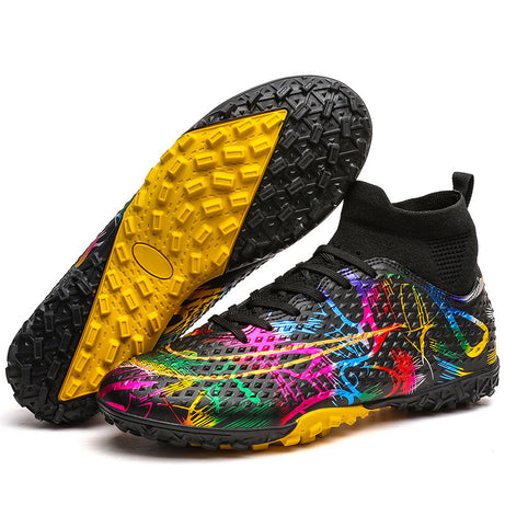 Men's High-Top Football Broken Nails Shoes