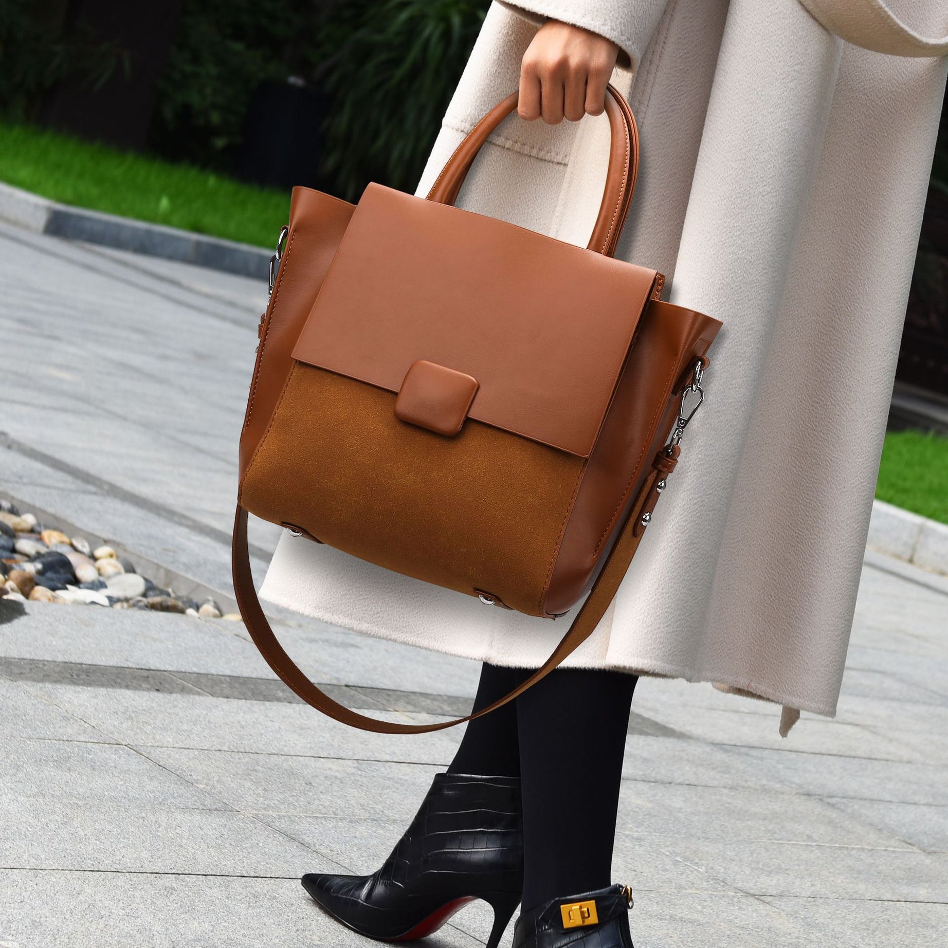 Women's Leather Stylish Casual Handbag