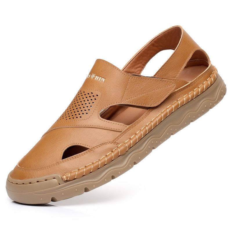 Men's Leather Summer Leisure Casual Sandals