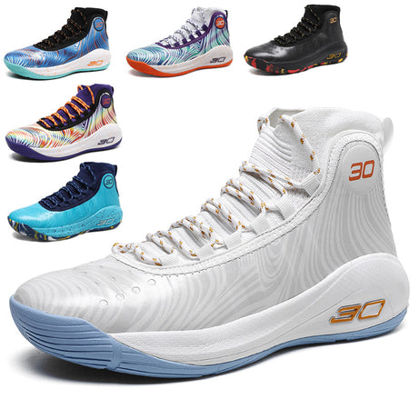 Men's Breathable High-Top Basketball Sports Sneakers (In Stock)