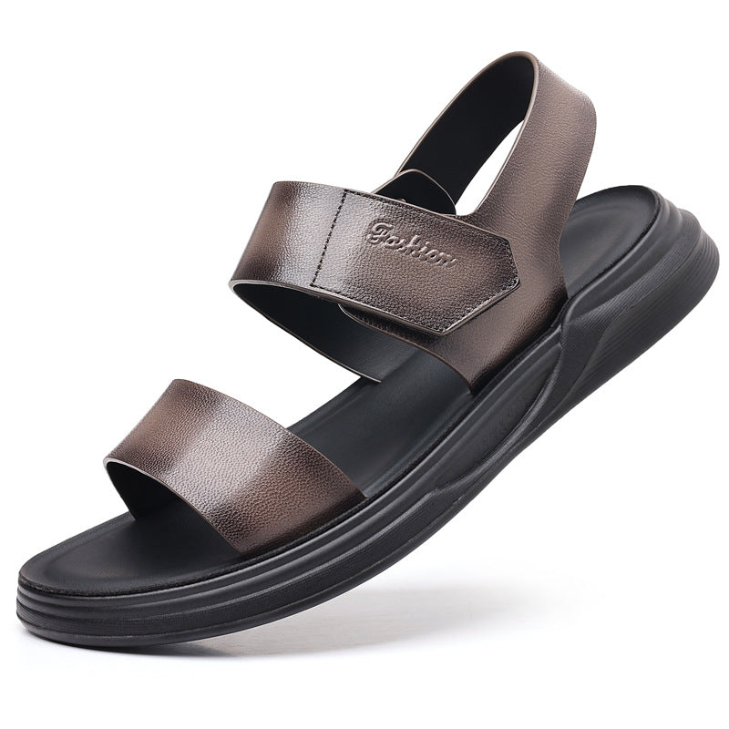 Men's Breathable Leather Outdoor Sandals