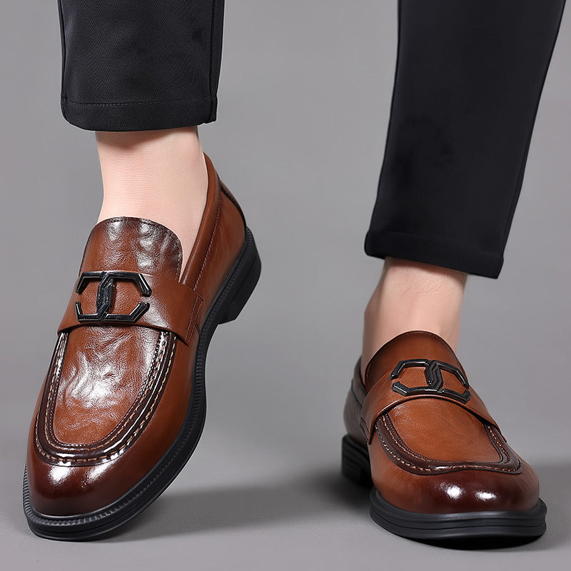 Men's Leather British Style Versatile Shoes