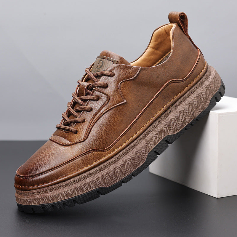 Men's Leather Versatile Trendy Casual Shoes