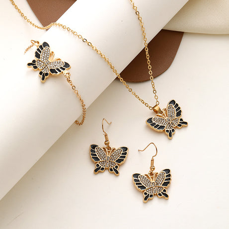 Women's Simple Butterfly Jewelry Set