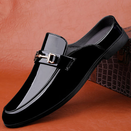 Men's Loafers Glossy & Crocodile Pattern Shoes