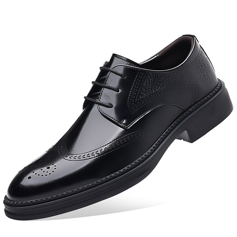 Men's Leather Crocodile Pattern Formal Shoes